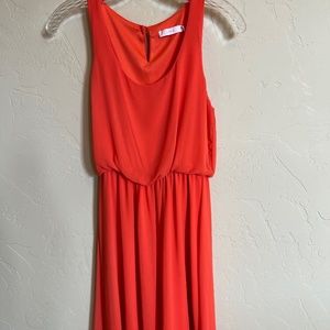 Lush Sleeveless Lined Chiffon Dress - Size XS